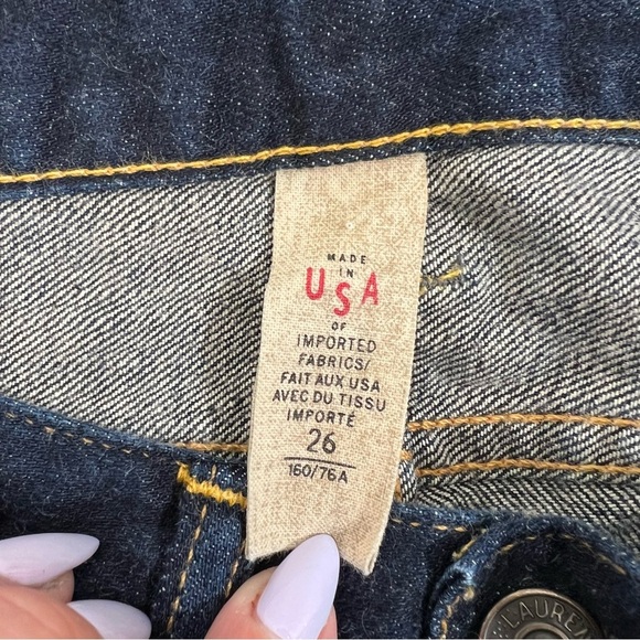 RRL Ralph Lauren Stretch Skinny Fit Woven Selvedge Made In USA Denim Jeans Sz 26 - Picture 14 of 14